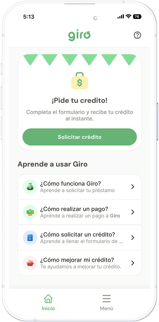 Solicita un crédito